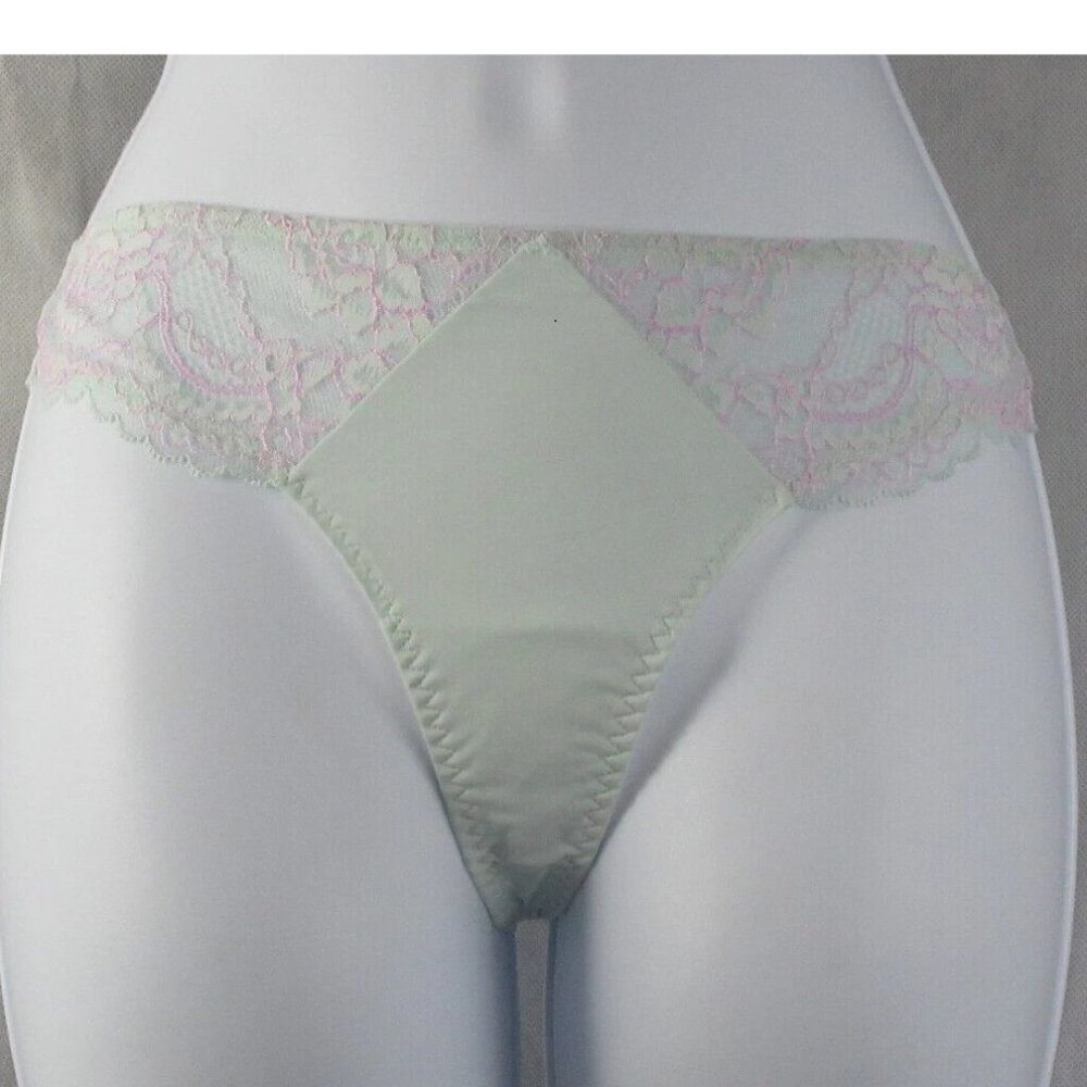 Skarlett Blue Women's 1-Pack Minx Thong Panty Underwear, Pale Teal Orchid, XS